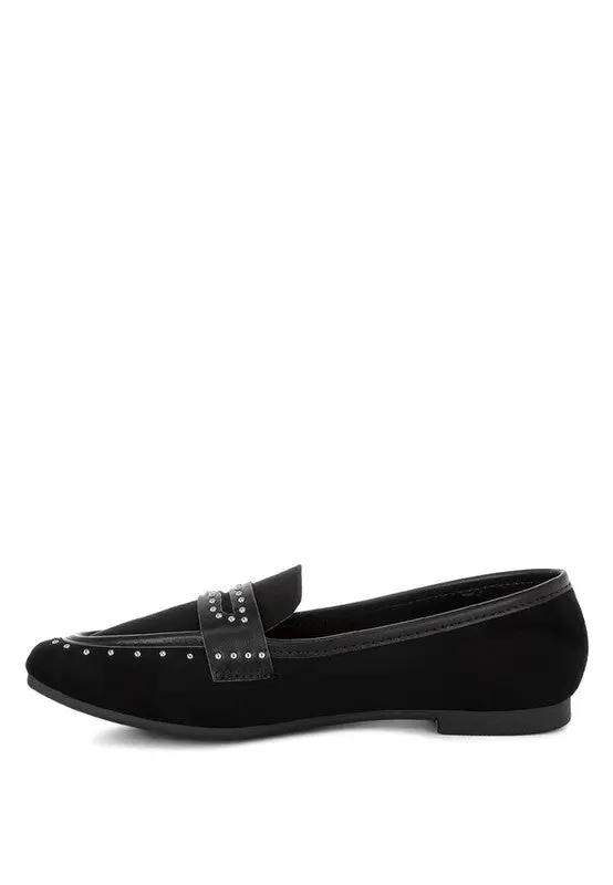 Lumina Penny Strap Studded Loafers for Elegant Style - Love Salve